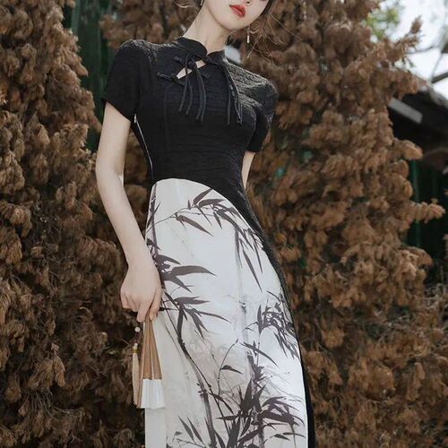 Fashion New Chinese Style Cheongsams Sexy Off Shoulder Qipao