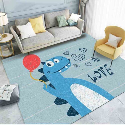 Cute cartoon children carpet bedside rug creative floor mat