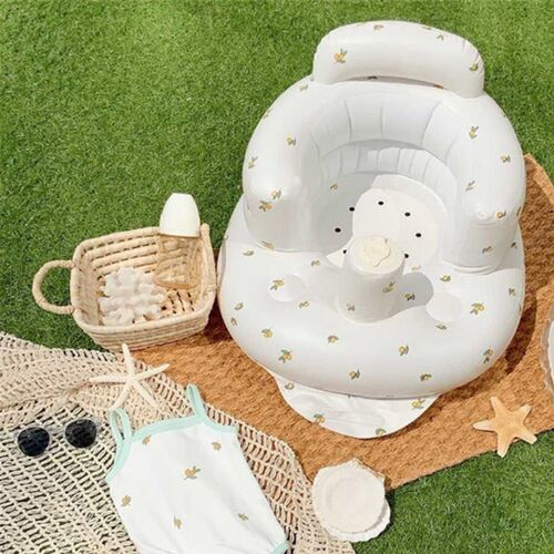 PVC Inflatable Baby Chair Bear Pattern Swimming Pool Inflata