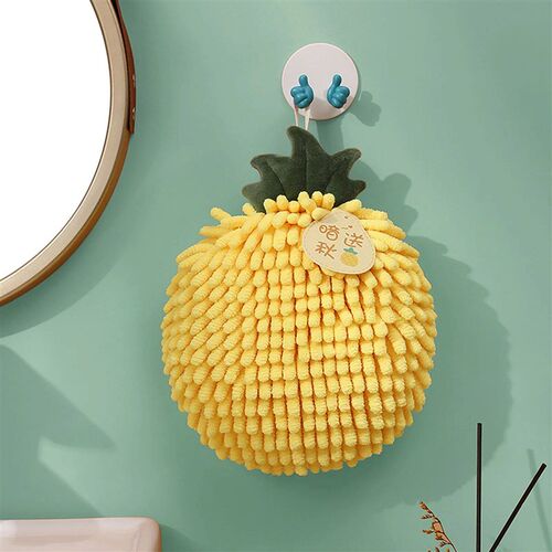 Cartoon Fruit Hand Towel Kitchen Quick Drying Cloth Hanging