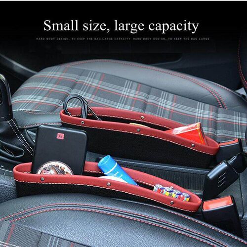 Car Slit Box Organizer PU Leather Car Seat Crevice  Storage