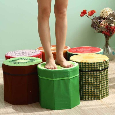 OTCG Creative fruit storage stool folding storage box1