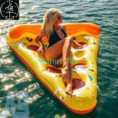 Pizza Slice Inflatable Float Beach Swimming Pool Air Tubes