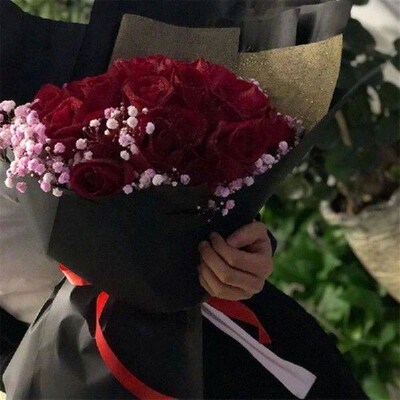Black Packaging Paper DIY Art Scraping Material Floral