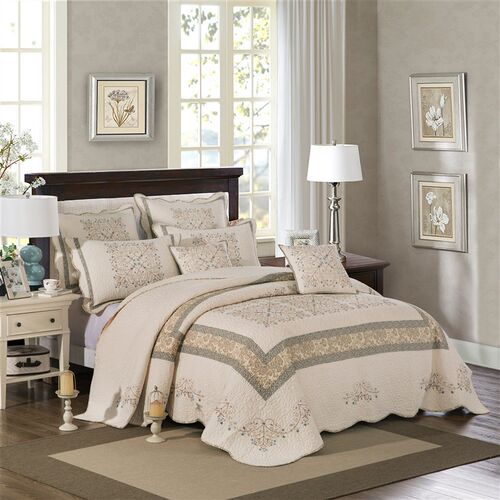 High-grade Pure tton Bed ver Embroidered Double-sided All-co