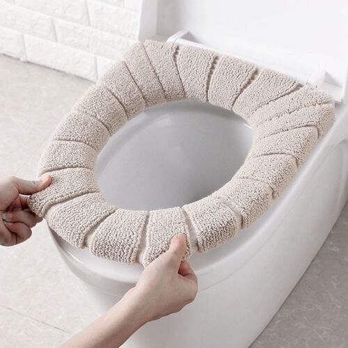 1Pcs Bathroom Toilet Seat ver Soft Warmer Washable Mat ver P