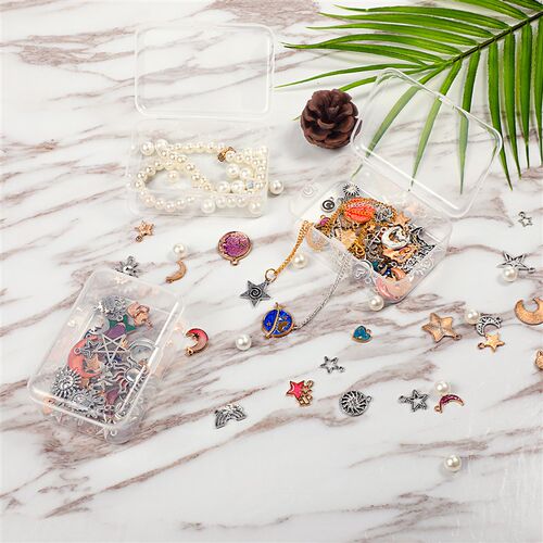 1PCS Clear Lidded Small Plastic Box For Trifles Parts Tools