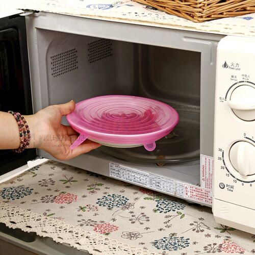 Kitchen Accessories Gadgets Silicone Food Lid 6pcs/set Stret