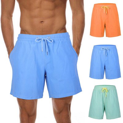 Men Summer Beach Shorts Temperature Sensitive Color Changing