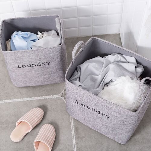 folding large size dirty clothes fabric basket laundry box