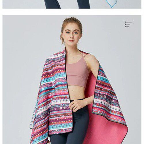 Absorbent quick drying exercise towel Beach towel Yoga