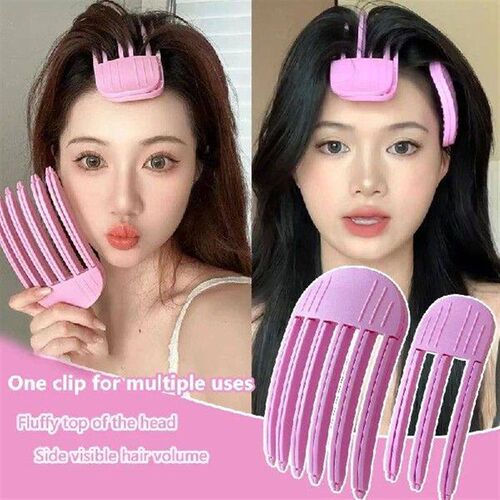 3/6 Comb Teeth Natural Hair Root Fluffy Clips Curly Bangs