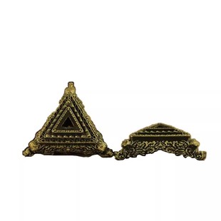 杵底座多规格普巴三面金刚杵底座铜合金可携式精致做工桌面摆件家