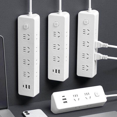 Side socket Multi-function usb home tow panel with cable