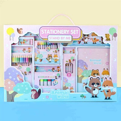 Painting Colored Pen Stationery Set Gift Box Graduation Gift