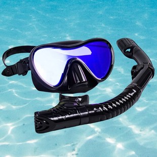 浮潜三宝装潜水镜呼吸管浮潜面罩近视潜水面镜罩儿童进水防雾