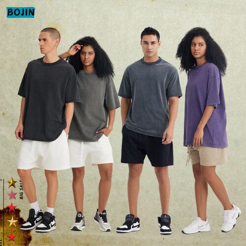 European Version 280g Retro Washing And Old Short-sleeved T-