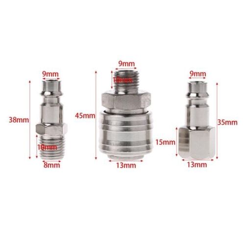 6Pcs Euro Air Line Hose Compressor Fitting Connector Quick R