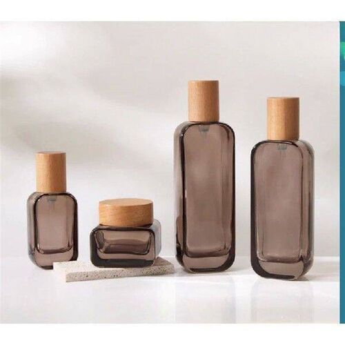 30ml 50ml 100ml Push-Type Glass Pump Bottle, Refillable