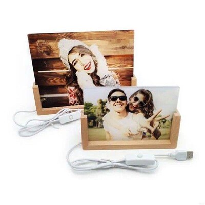 Acrylic Picture Frame for Sublimation with LED Light Stand