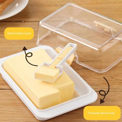 1/2PCS Airtight Butter Dish with Lid Rectangular Cheese Butt