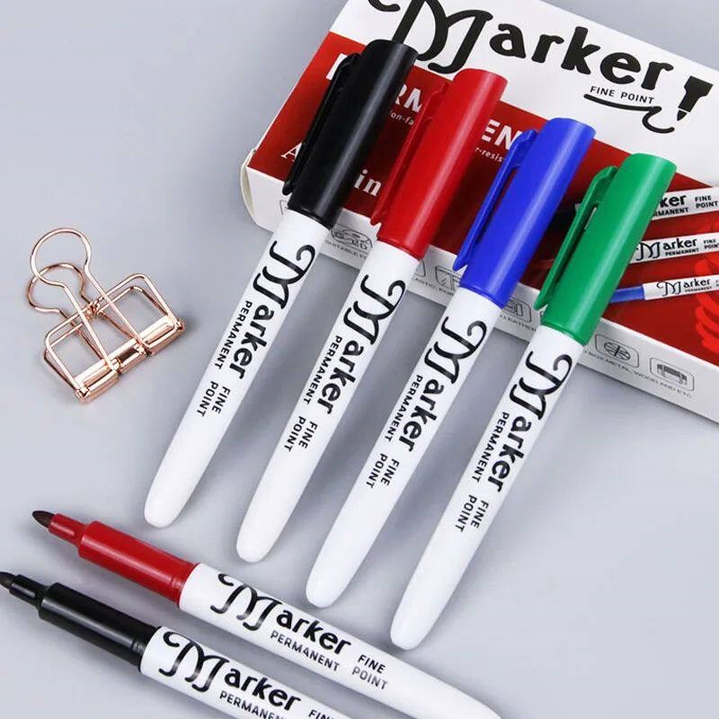 4Pcs/set Permanent Marker Indelible Waterproof Oily Pens Wat图片