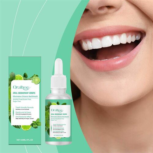 ORALHOE Oral Cleaning Drops - Gentle Teeth Cleaning, Fresh B