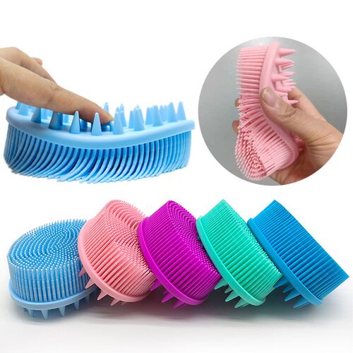 Soft Silicone Brush Wash Bath Shower Exfoliating Skin Fit