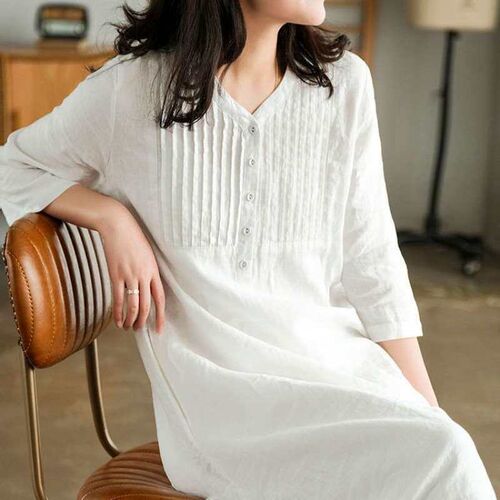 white dress, womens new style, fat large size, figure-flatt