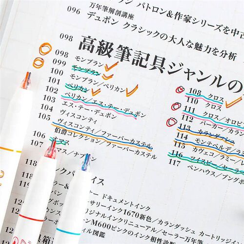 6pcs Double color Line Stereo Effect Colorful marker Pens, S