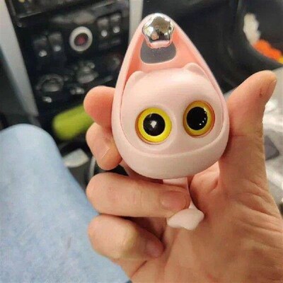 Cartoon Creative Blinking Cat Cute Macaron Punch Free and