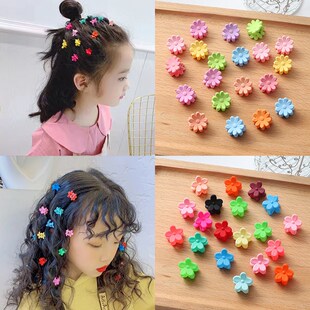 New Cute Girls Clips Colorful Flower Hair Crown Small Star