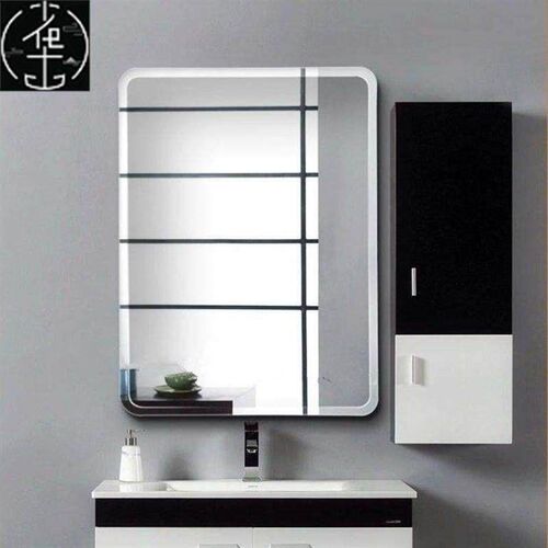 bathroom mirror without perforating toilet paste wall mirror