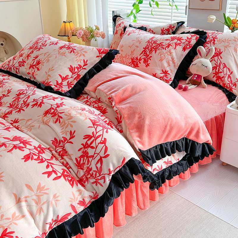 绒被床裙被套床上用品爆款新款2025新款加厚保暖亲肤绒韩版四件套,3C数码配件,其它配件,淘宝优惠券,粉丝福利购,淘宝优惠卷