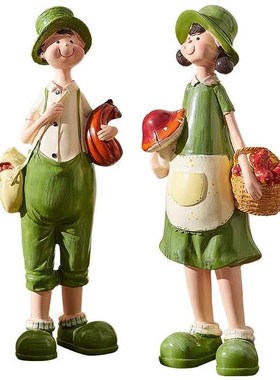 超市美陈摆件道具娃娃庭院造景客厅电视柜露台阳台园艺花架装饰品