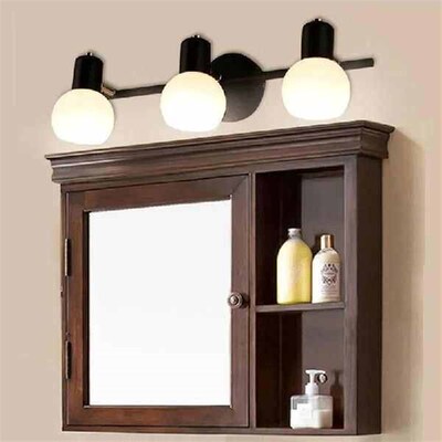 Bathroom led Wall Lamp black white Home adjust Mirror light