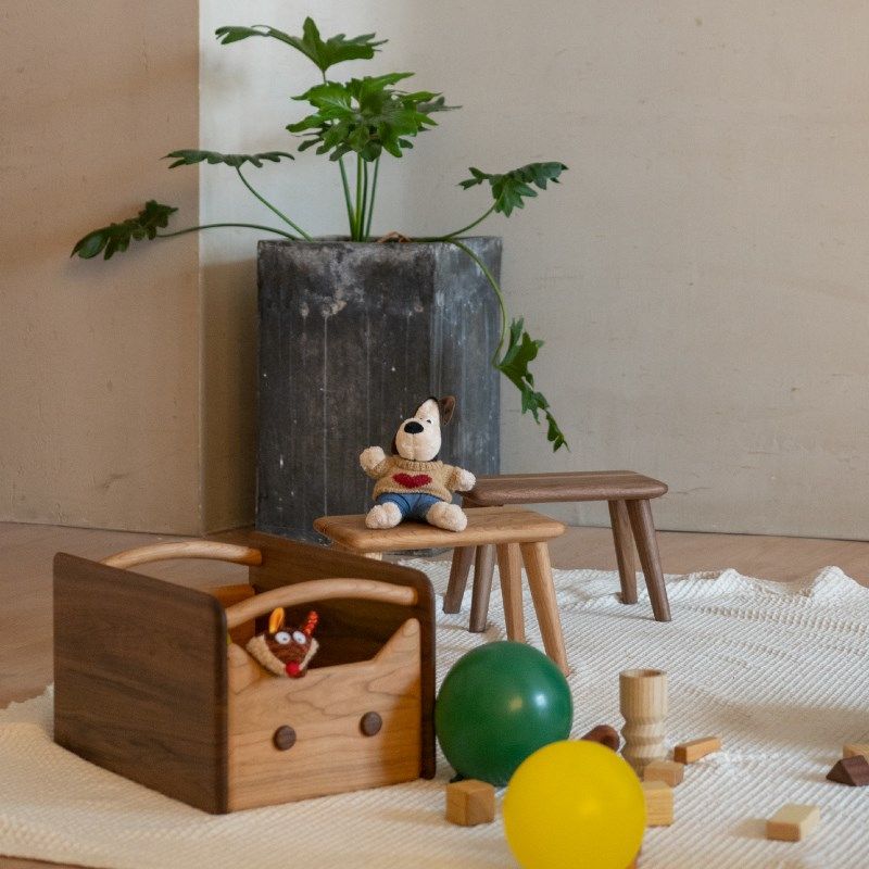 山隐造物新品小板凳胡桃樱桃实木小短休闲凳家用客厅矮茶几,住宅家具,矮凳,淘宝优惠券,粉丝福利购,淘宝优惠卷