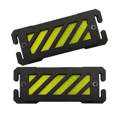 2 Pcs/Set Warning Patches Reflective Safety Patches Molles