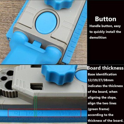 Multi-purpose Round Wood Tenon Locator Drilling Positioner D
