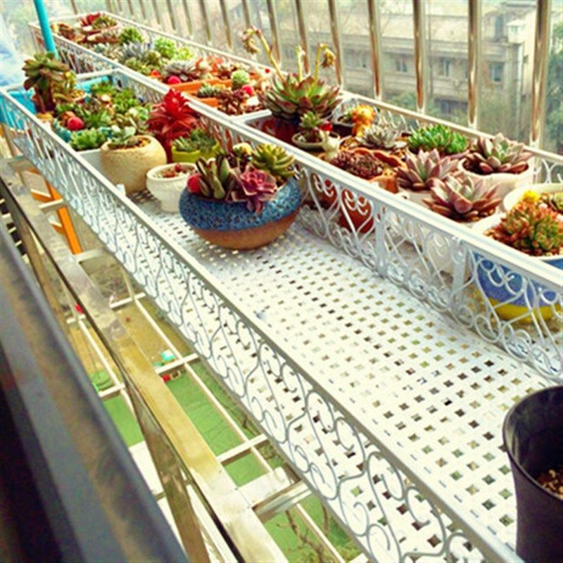 铁艺栏杆花架阳台悬挂式金属挂篮架防盗窗台室外种菜花盆架多肉架,住宅家具,花架/花几,淘宝优惠券,粉丝福利购,淘宝优惠卷