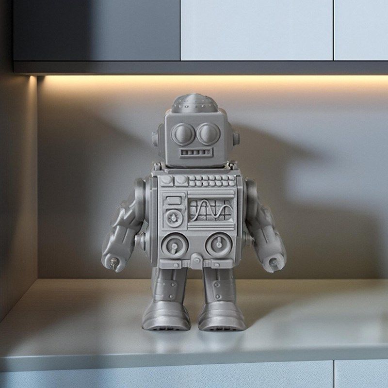 家居摆件现代复古机器人3D打印创意装饰品家居客厅酒柜书架工艺品,家居饰品,3D模型摆件,淘宝优惠券,粉丝福利购,淘宝优惠卷