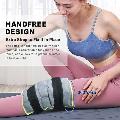 Knee Ice Pack Wrap for Injuries Self-absorbing Water Knee Pa
