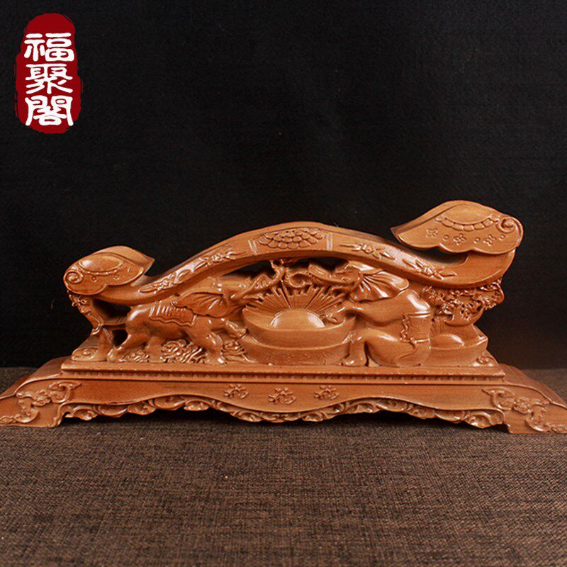 正宗肥城桃木剑架剑座实木龙座面底座木雕摆件横式剑托支架托架,家居饰品,木雕,淘宝优惠券,粉丝福利购,淘宝优惠卷