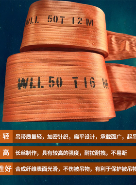 15吨吊带起重20吨8米30t吊装带加宽重型布带加厚扁平吊绳10t15m