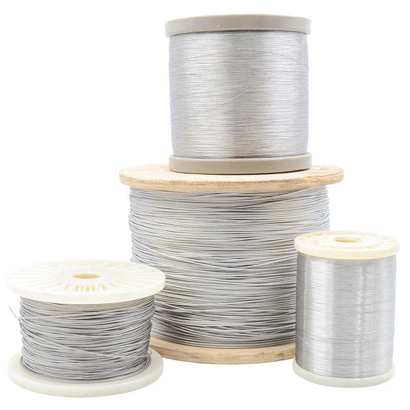 316不锈钢钢丝绳钢芯多股钢绳葫芦用绳室外防雨水晾衣绳起重绳