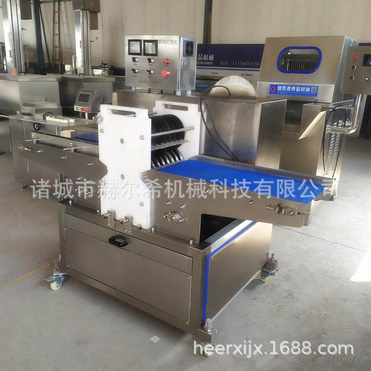 山西腊肉分条机牛肉干切条机二次切块机肉制品大型切肉条机