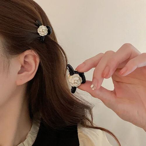 Lovely Small Flower Vintage Hair Claw Clips for Women Girls