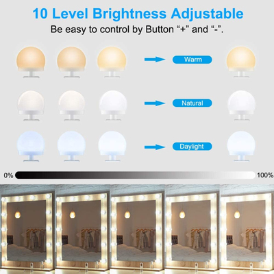 LED Light Makeup Mirror Bulbs Vanity Lights USB 12V Bathroom