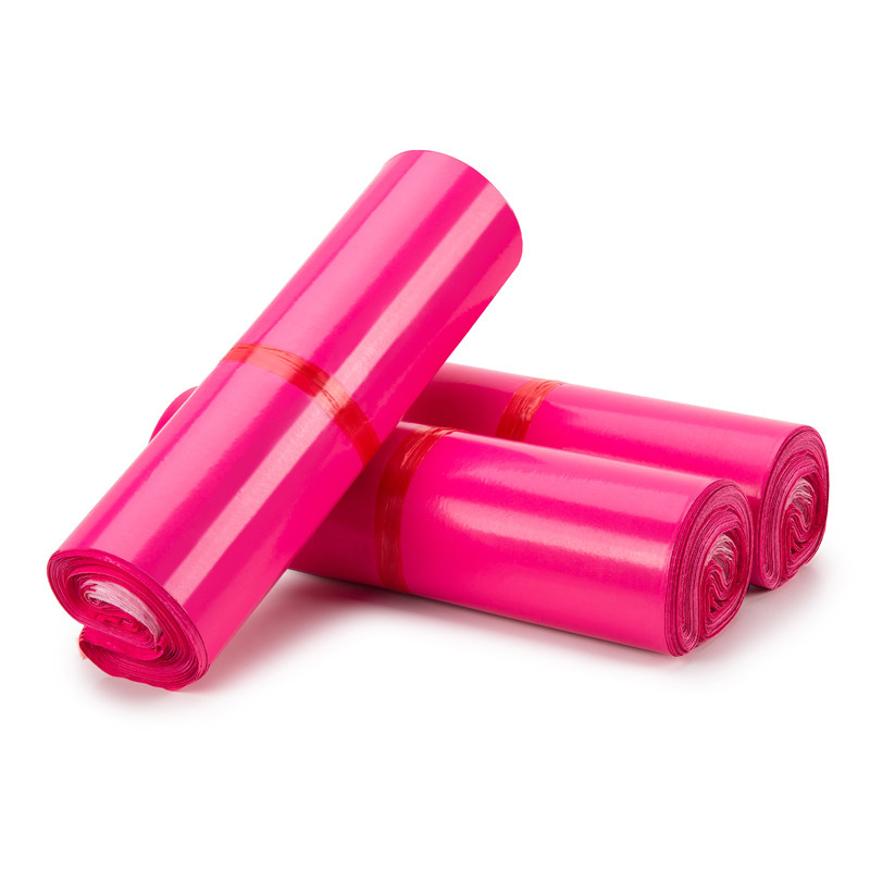 奇亚快递袋子加厚防水玫红色破坏性打包袋物流包装袋大号中号小号