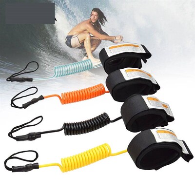 Coiled Surf Leash Safety Surf Sup Coiled Premium Surf Surfbo